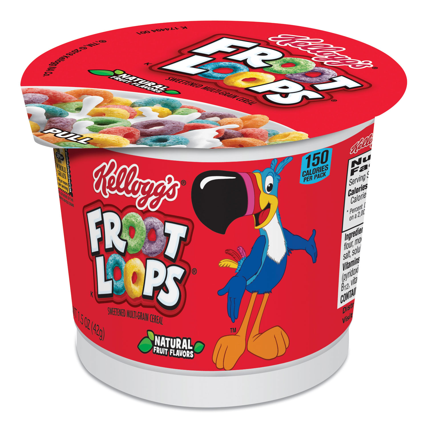 Kellogg's® Froot Loops Breakfast Cereal, Single-Serve 1.5 oz Cup, 6/Box  Quipply