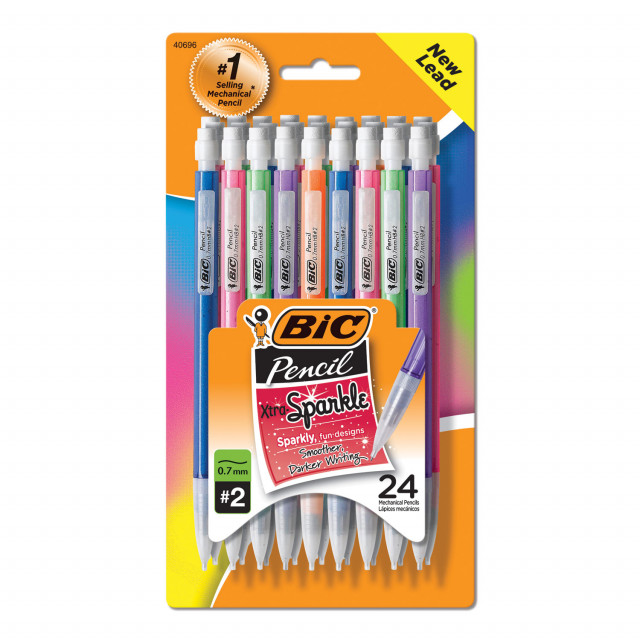 BIC Xtra Sparkle Mechanical Pencil Value Pack 0.7 mm HB 2.5
