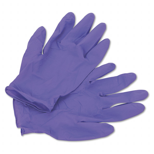 1 -Pair Nitrile Impregnated Work Gloves Thin Breathable Wide Use Purple L, Men's, Size: One Size