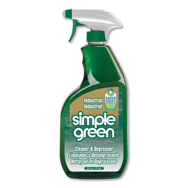 Simple Green Industrial Cleaner and Degreaser Concentrated 24 oz Spray Bottle Quipply