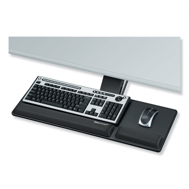 Fellowes Designer Suites Compact Keyboard Tray 19w x 9.5d Black