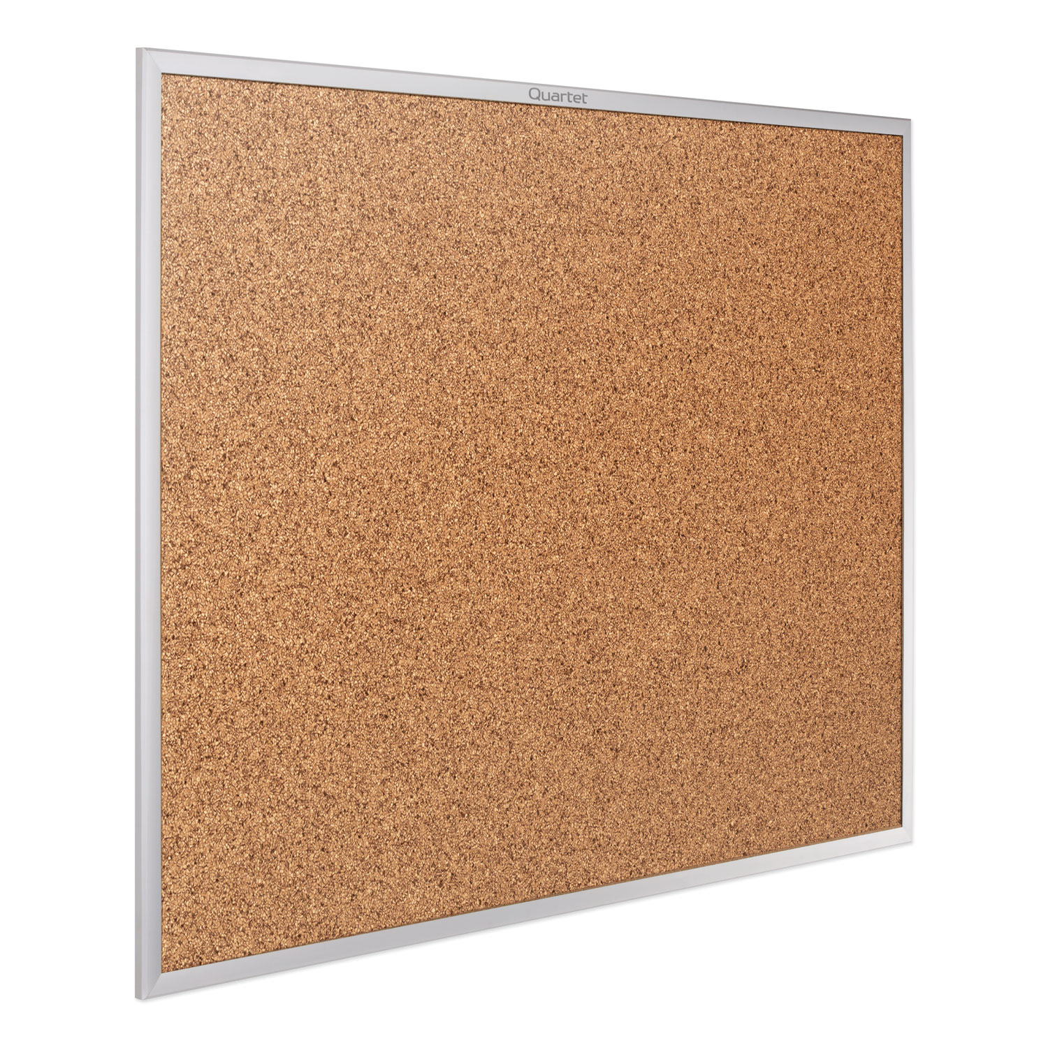 Quartet® Classic Series Cork Bulletin Board, 24 x 18, Silver Aluminum Frame
