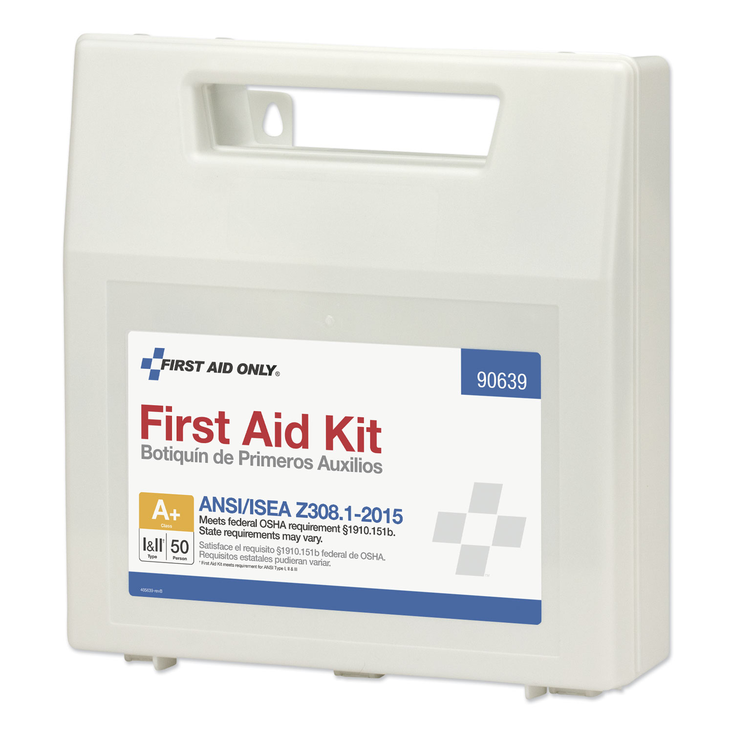 First Aid Only™ ANSI Class A+ First Aid Kit for 50 People, 183 Pieces,  Plastic Case Quipply