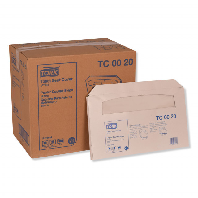 Toilet Seat Cover, Half-Fold, 14.5 x 17, White, 250/Pack, 20 Packs/Carton Toilet Seat Cover, Half-Fold, 14.5 x 17, White, 250/Pack, 20 Packs/Carton