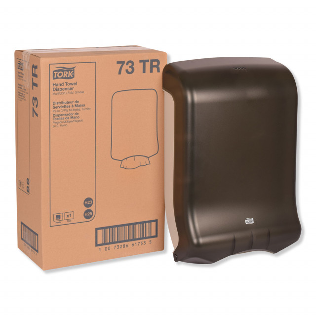 Folded Towel Dispenser, 11.75 x 6.25 x 18, Smoke Folded Towel Dispenser, 11.75 x 6.25 x 18, Smoke