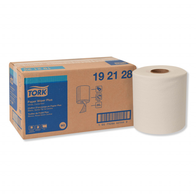 Paper Wiper Plus, 9.8 x 15.2, White, 300/Roll, 2 Rolls/Carton Paper Wiper Plus, 9.8 x 15.2, White, 300/Roll, 2 Rolls/Carton