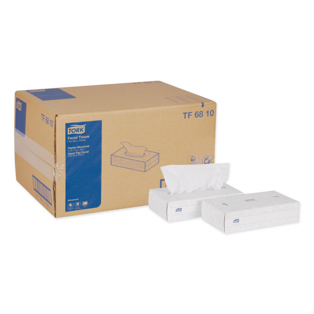 Advanced Facial Tissue, 2-Ply, White, Flat Box, 100 Sheets/Box, 30 Boxes/Carton Advanced Facial Tissue, 2-Ply, White, Flat Box, 100 Sheets/Box, 30 Boxes/Carton