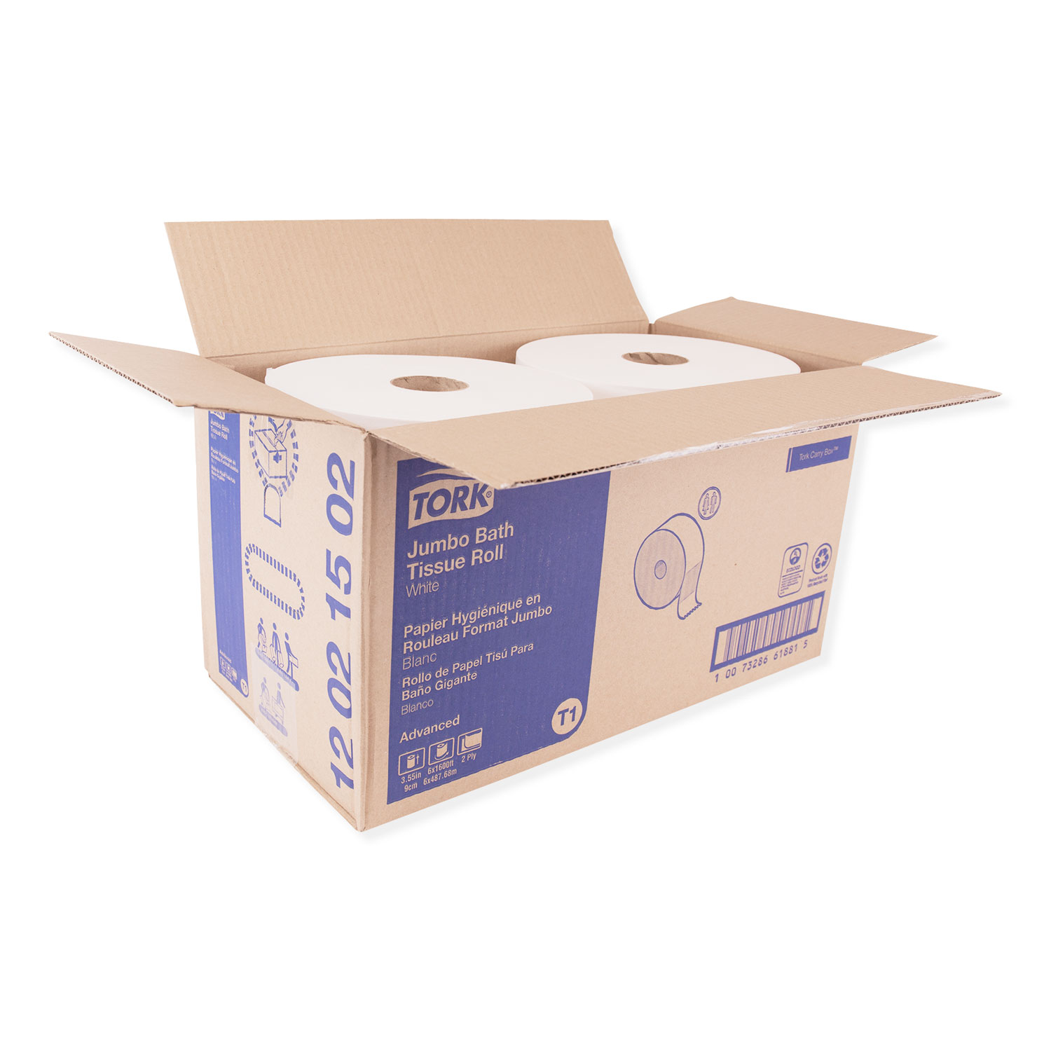 Triple Action Dust Wipes, White, 7 x 8 1/2, 54/Box, 5 Box/Carton -  Cartridge Savers