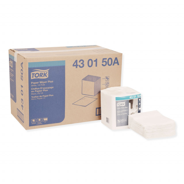 Paper Wiper Plus, 12.5 x 13, White, 1/4 Fold, 90/Pack, 12 Packs/Carton Paper Wiper Plus, 12.5 x 13, White, 1/4 Fold, 90/Pack, 12 Packs/Carton