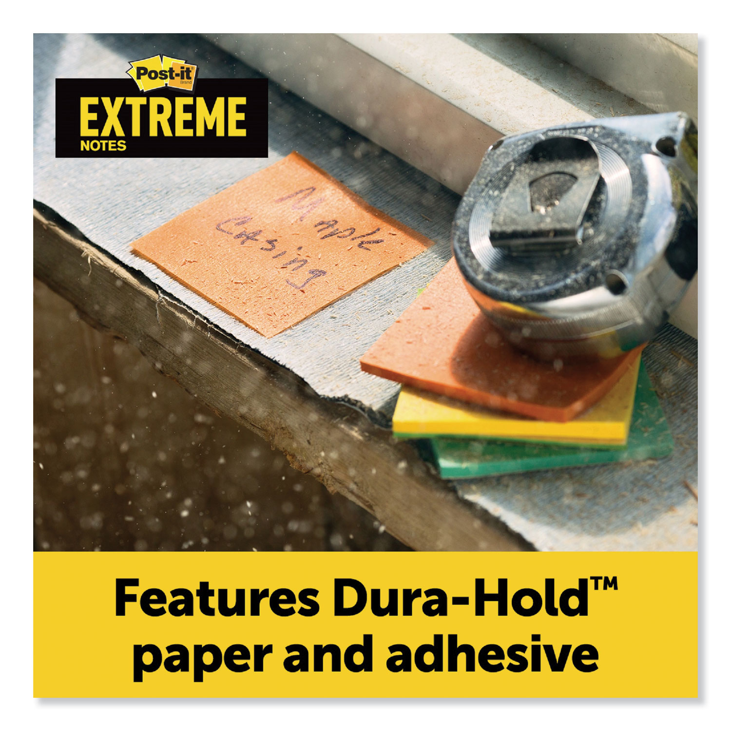 Post-It Extreme Notes Stay Stuck Even in Hot, Cold and Wet Conditions