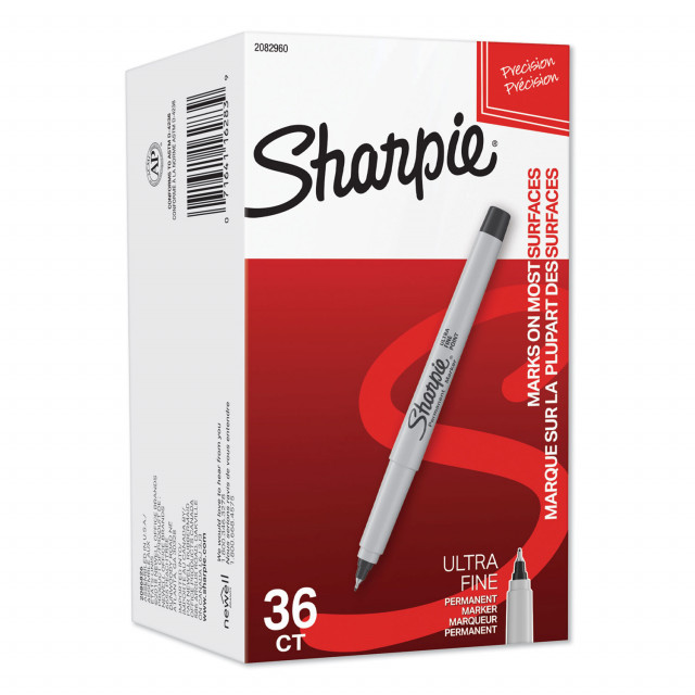 Sharpie® Ultra Fine Tip Permanent Marker, Ultra-Fine Bullet Tip