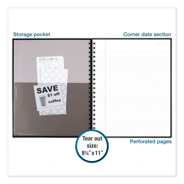 Mead : Cambridge Limited Meeting Notebook, 8 1/2 x 11, 80 Ruled Sheets -:-  Sold as 2 Packs of - 1 - / - Total of 2 Each