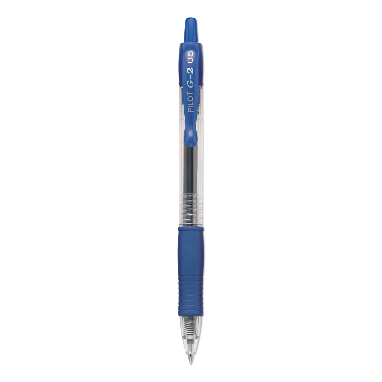 Pilot® G2 Premium Gel Pen, Retractable, Extra-Fine 0.5 mm, Blue Ink, Smoke  Barrel, Dozen Quipply