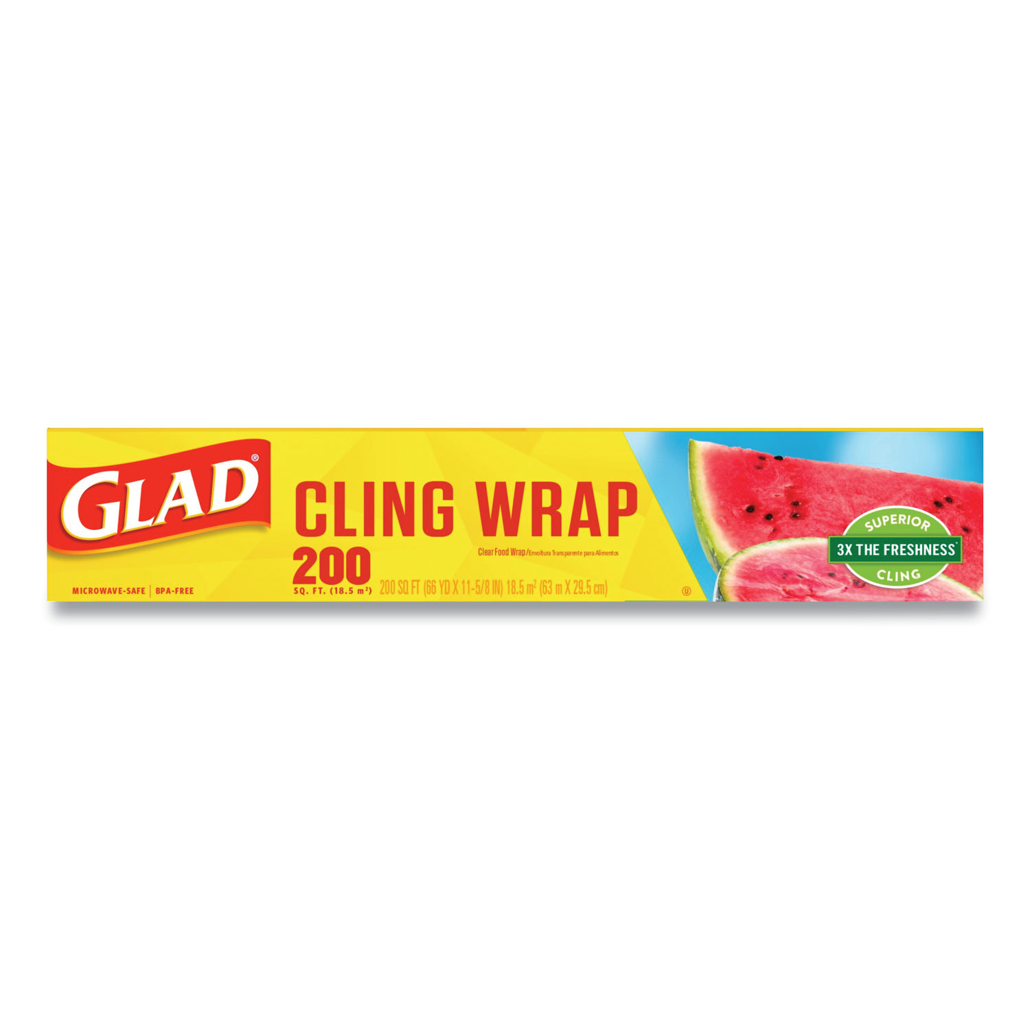 Glad cling wrap clear outlet plastic