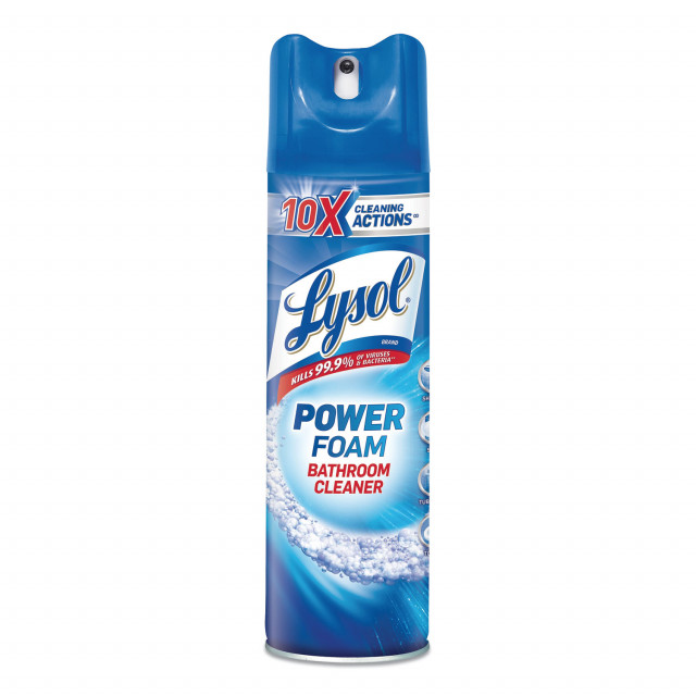 Power Foam Bathroom Cleaner, 24 oz Aerosol Spray, 12/Carton