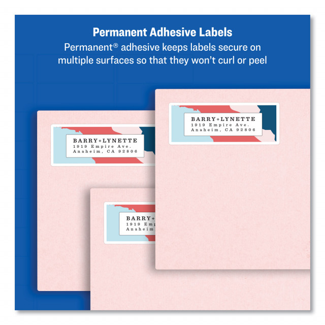 Avery® Easy Peel White Address Labels w/ Sure Feed Technology ...