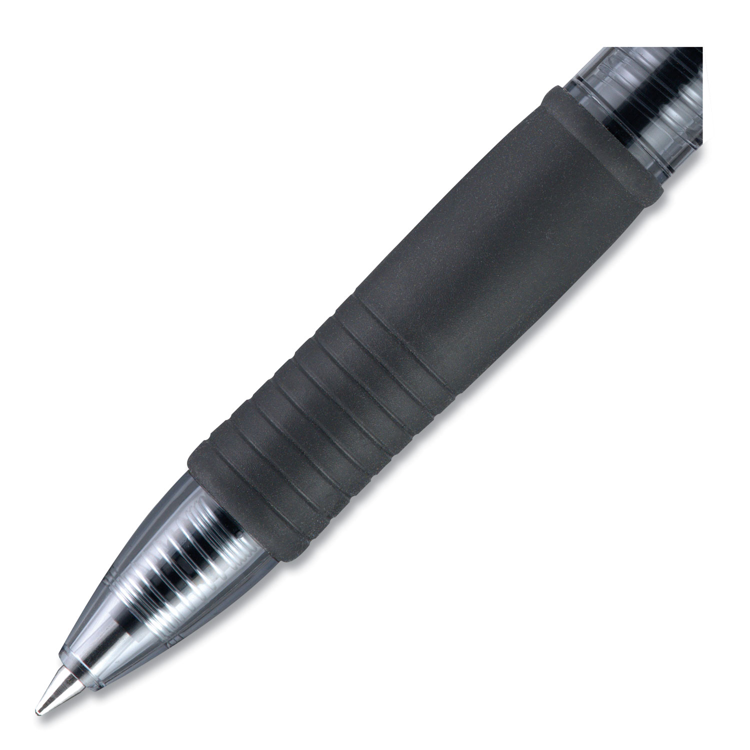 Pilot G2 Premium Retractable Gel Pen, Bold 1mm, Black Ink, Smoke Barrel, Dozen (PIL31256)