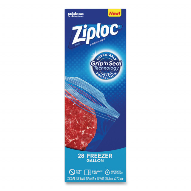 Zipper Freezer Bags, 1 gal, 2.7 mil, 9.6 Zipper Freezer Bags, 1 gal, 2.7 mil, 9.6