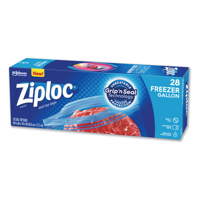 Zipper Freezer Bags, 1 gal, 2.7 mil, 9.6 Zipper Freezer Bags, 1 gal, 2.7 mil, 9.6