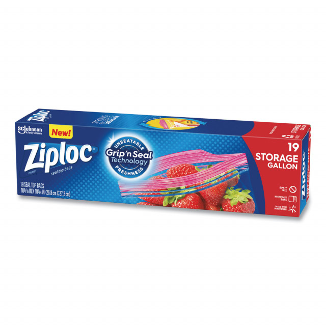 Ziploc double zipper gallon storage bags best sale