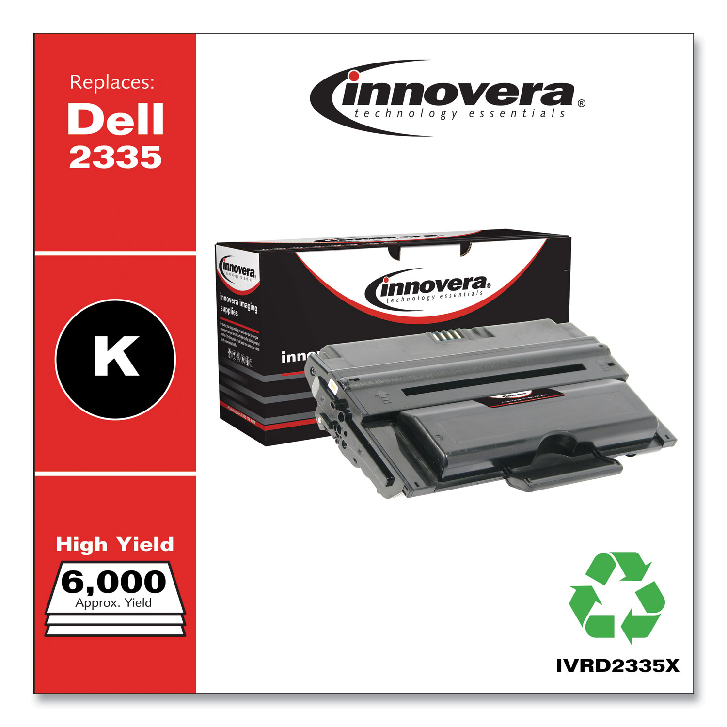 Innovera® Remanufactured Black High-Yield Toner, Replacement for Dell  330-2209, 6,000 Page-Yield