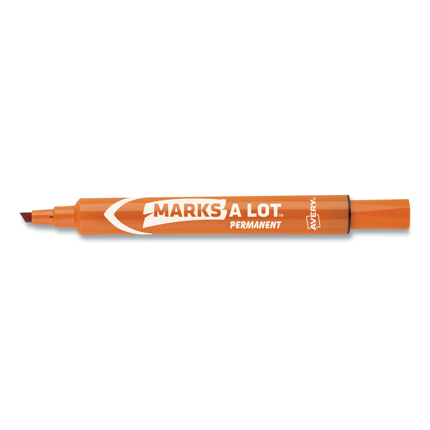 Avery Avery¬Æ Marks-A-Lot Permanent Marker, Large Chisel Tip, Black/Red  Ink, 24/Pack 98088