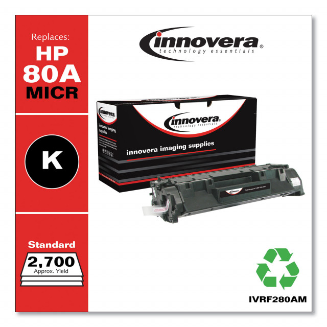 Remanufactured Black MICR Toner, Replacement for 26AM (CF226AM), 3,100 Page-Yield Remanufactured Black MICR Toner, Replacement for 26AM (CF226AM), 3,100 Page-Yield