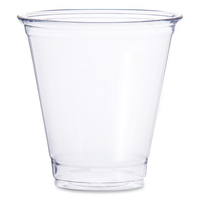 Bev Tek Clear Plastic Hot / Cold Drinking Cup Pop Lock Lid - Fits 12, 16  and 24 oz - 100 count box