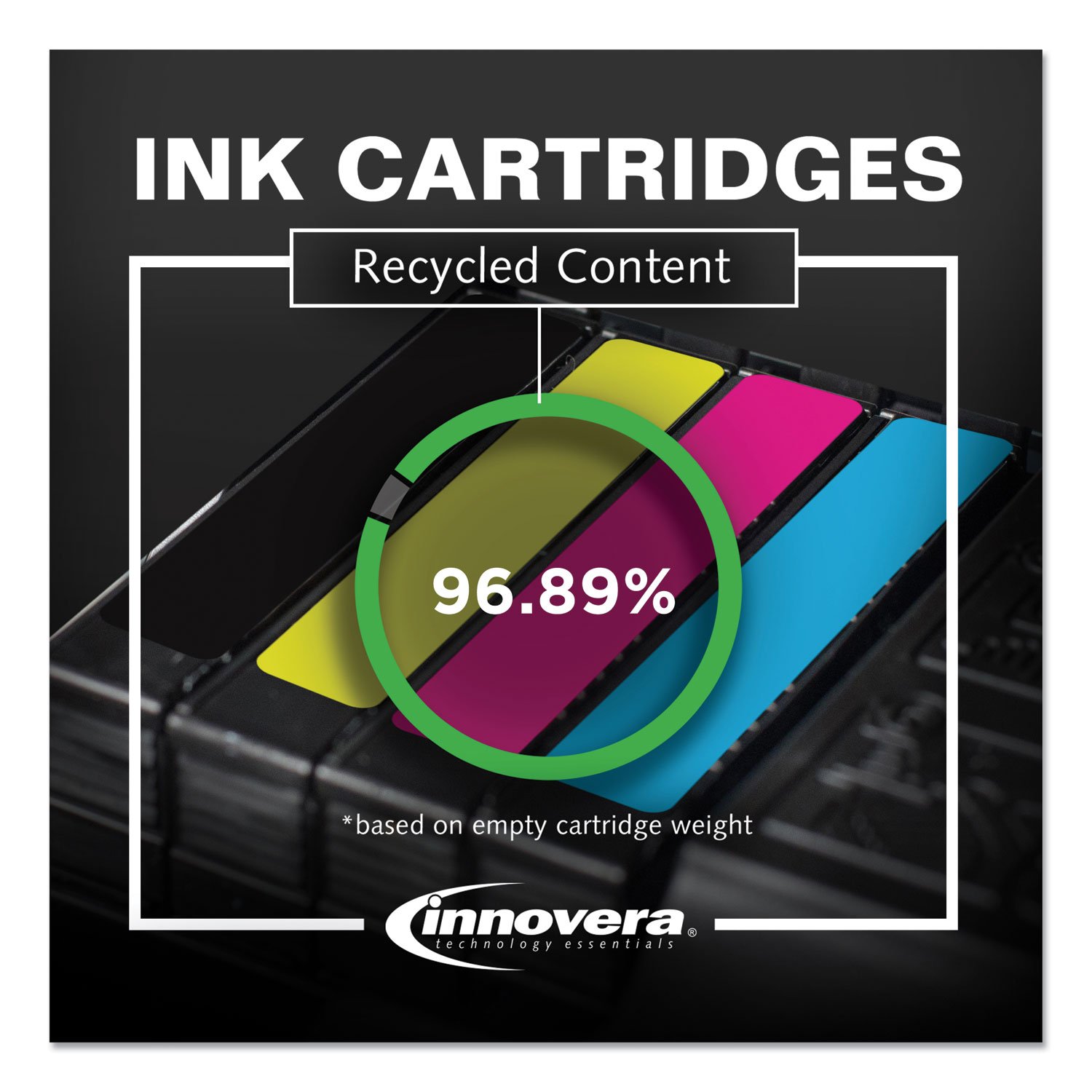 Innovera® Remanufactured Black Ink, Replacement for Canon CLI-221BK  (2946B001), 3,425 Page-Yield