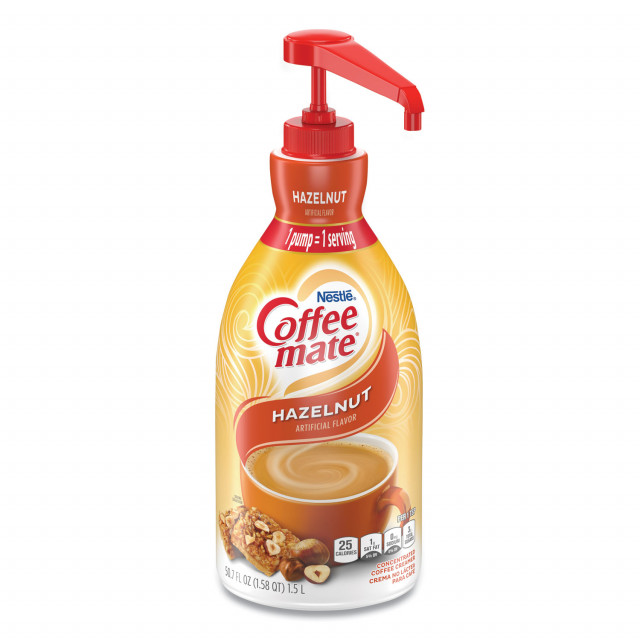 Coffee mate Liquid Coffee Creamer Hazelnut 1500mL Pump Bottle