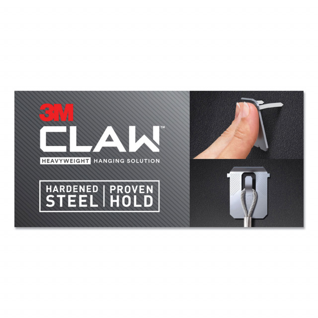 3M™ Claw Drywall Picture Hanger, Holds 25 lbs, 4 Hooks and 4 Spot