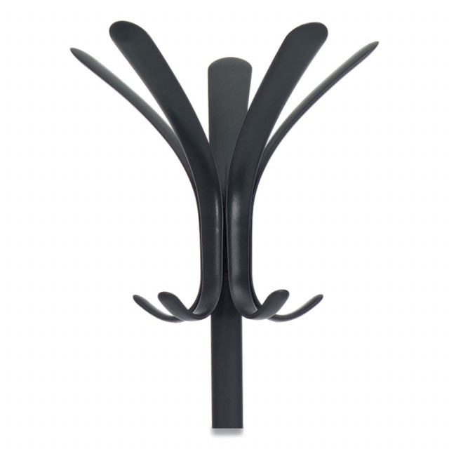 CLEO Coat Stand, Stand Alone Rack, Ten Knobs, Steel/Plastic, 19.75w x 19.75d x 68.9h, Black CLEO Coat Stand, Stand Alone Rack, Ten Knobs, Steel/Plastic, 19.75w x 19.75d x 68.9h, Black