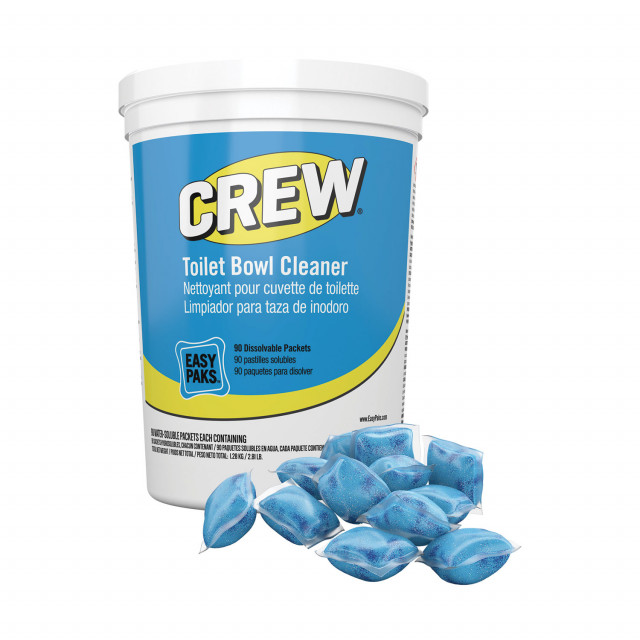 Crew Easy Paks Toilet Bowl Cleaner, Fresh Floral Scent, 0.5 oz Packet, 90 Packets/Tub Crew Easy Paks Toilet Bowl Cleaner, Fresh Floral Scent, 0.5 oz Packet, 90 Packets/Tub