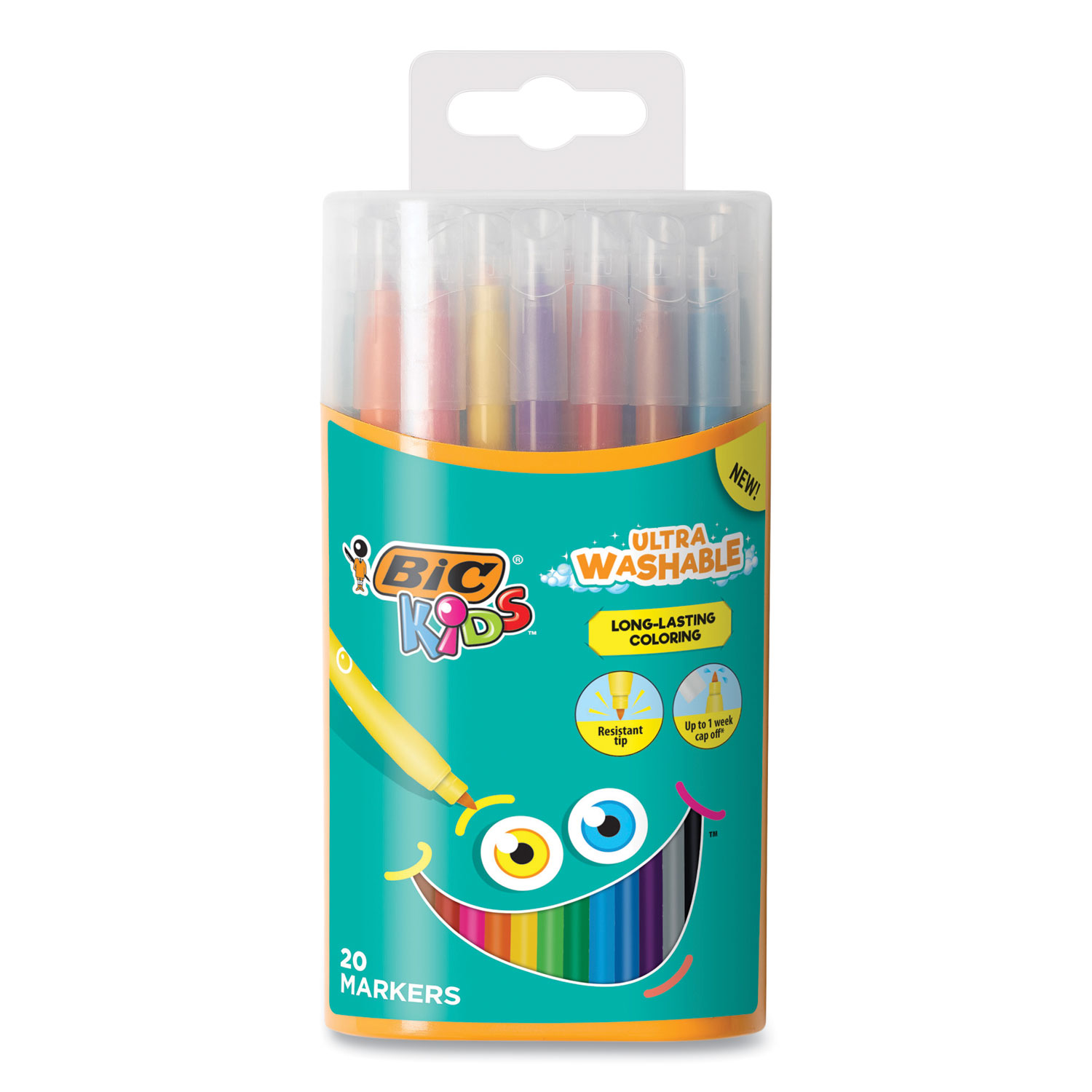 Bic Kids Coloring Combo Pack in Durable Case 12 Each Colored Pencils Crayons Markers