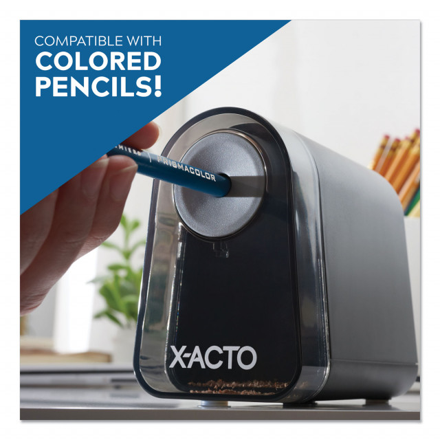 X-acto 19501X Mighty Mite Home Office Electric Pencil Sharpener Mineral Green