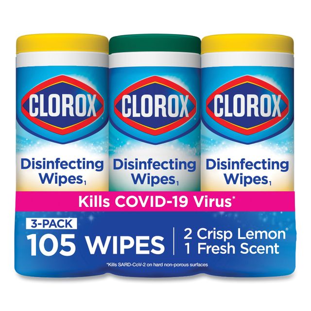 Clorox® Disinfecting Wipes, 7 x 8, Fresh Scent/Citrus Blend, 35