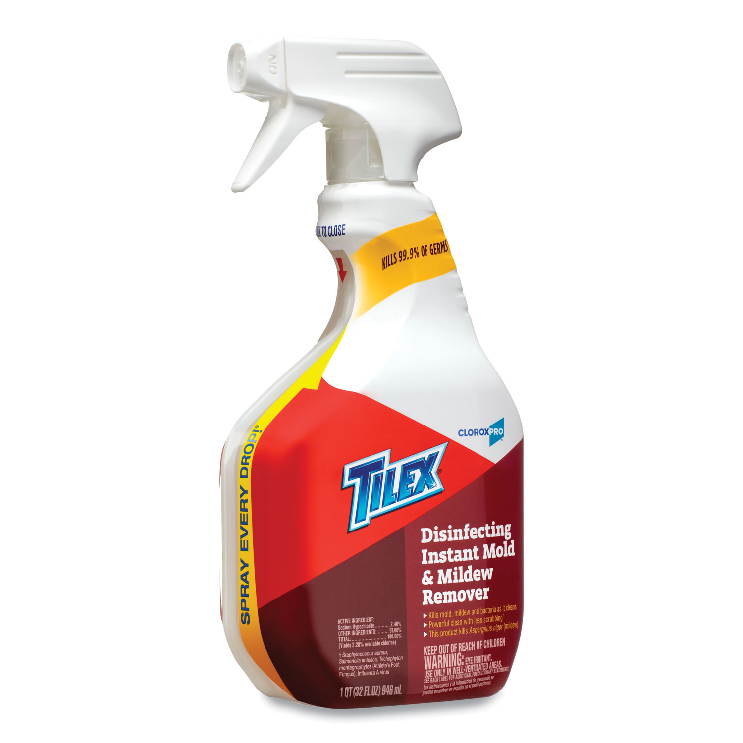 Tilex Disinfects Instant Mildew Remover, 32 Oz., Bathroom Cleaners, Cleaning Chemicals, Chemicals, Housekeeping and Janitorial, Open Catalog