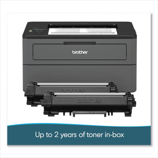Brother HLL2370DWXL XL Extended Print Monochrome Compact Laser Printer with  Up to 2-Years of Toner In-Box