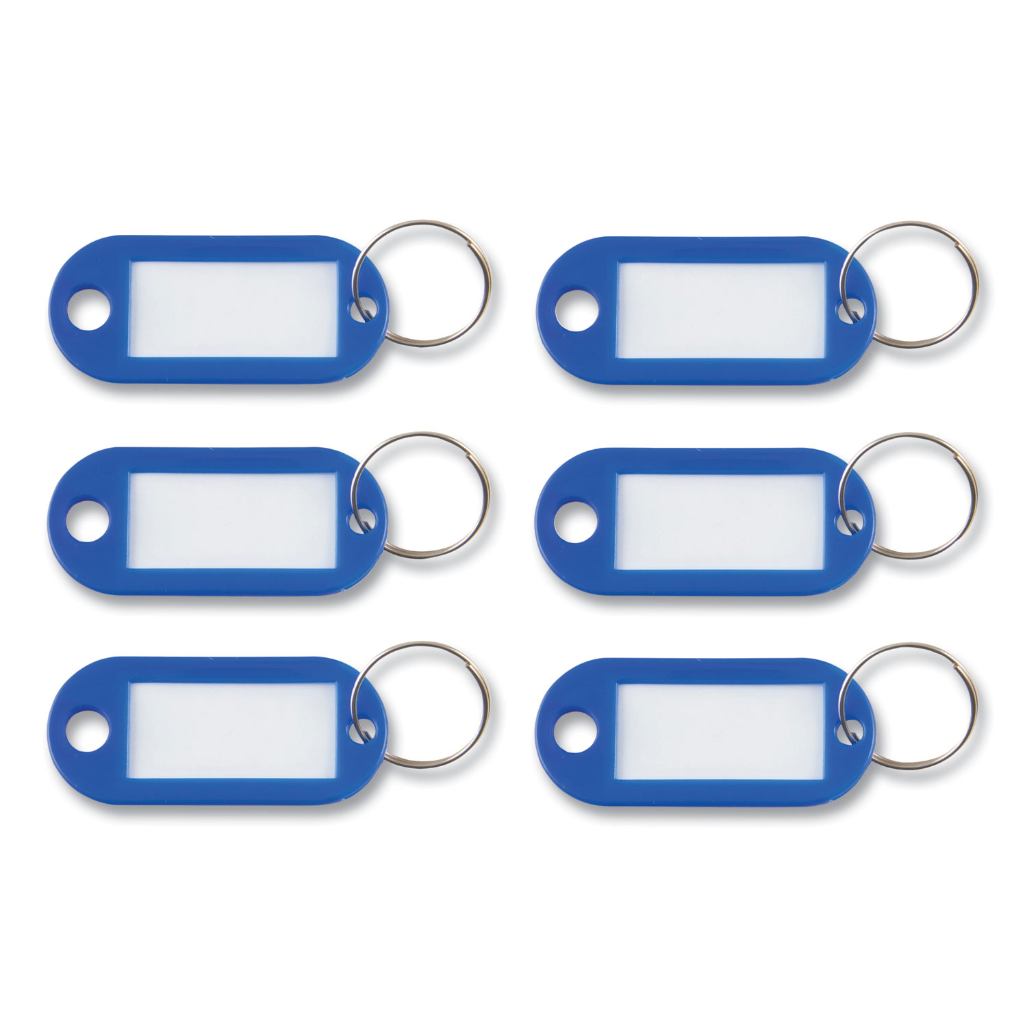 Temu 50 Pack Key Tags with Labels and Split Rings, Key Tags with Labels, 5 Colours, Key Tags Colour Mix for Labelling, Tough Plastic Key Tags, for Keys