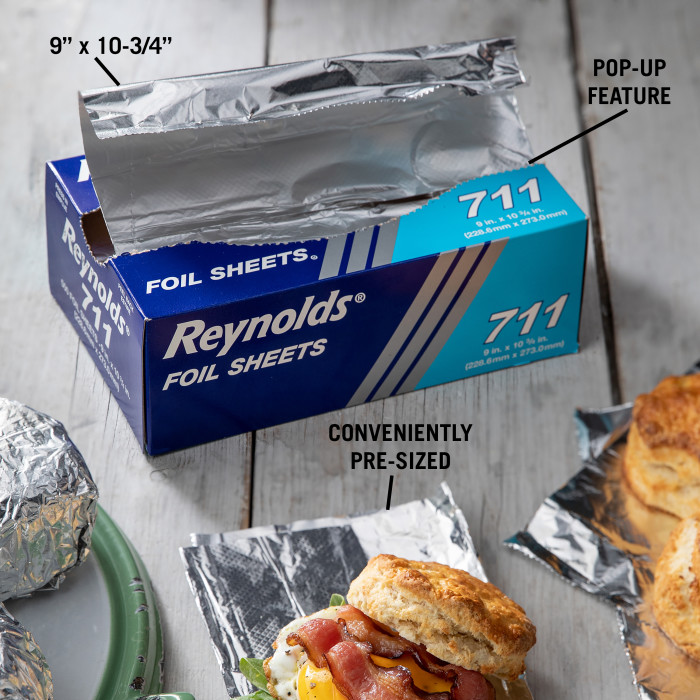 REYNOLDS ALUMINUM FOIL SHEETS 711 9 X 1075 INCH - US Foods CHEF'STORE