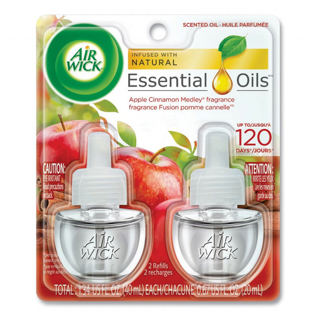 Scented Oil Refill, Warming - Apple Cinnamon Medley, 0.67 oz, 2/Pack Scented Oil Refill, Warming - Apple Cinnamon Medley, 0.67 oz, 2/Pack