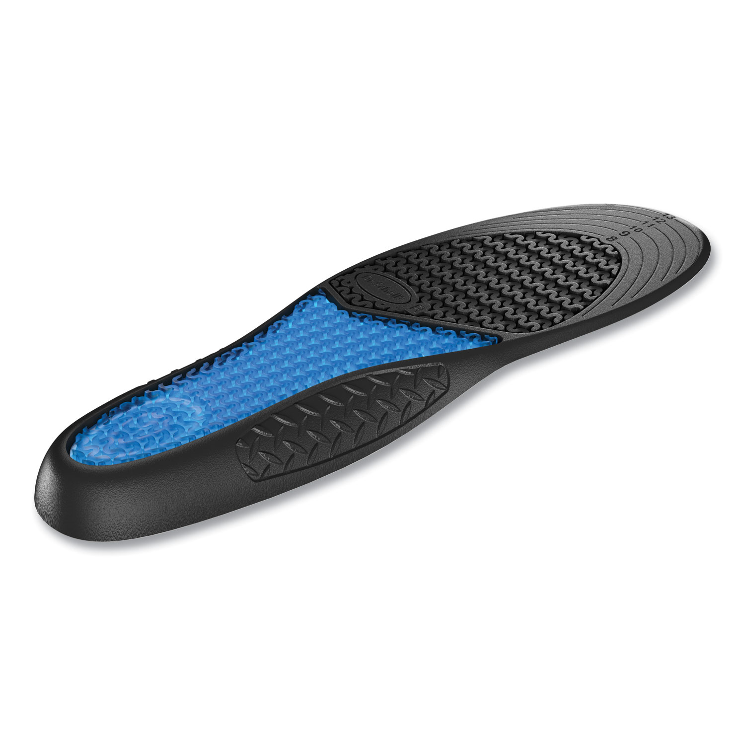 Dr. Scholl's® Comfort and Energy Work Massaging Gel Insoles, Men Sizes 8 to  14, Black/Blue, Pair