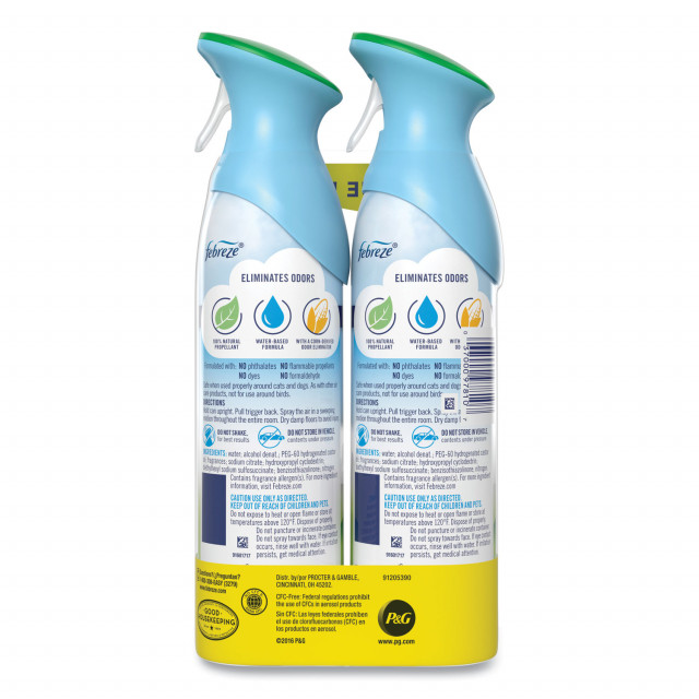 Febreze AIR Gain Original 8.8 oz Aerosol Spray 2 Pack Quipply