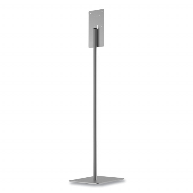 Hand Sanitizer Station Stand, 12 x 16 x 54, Silver