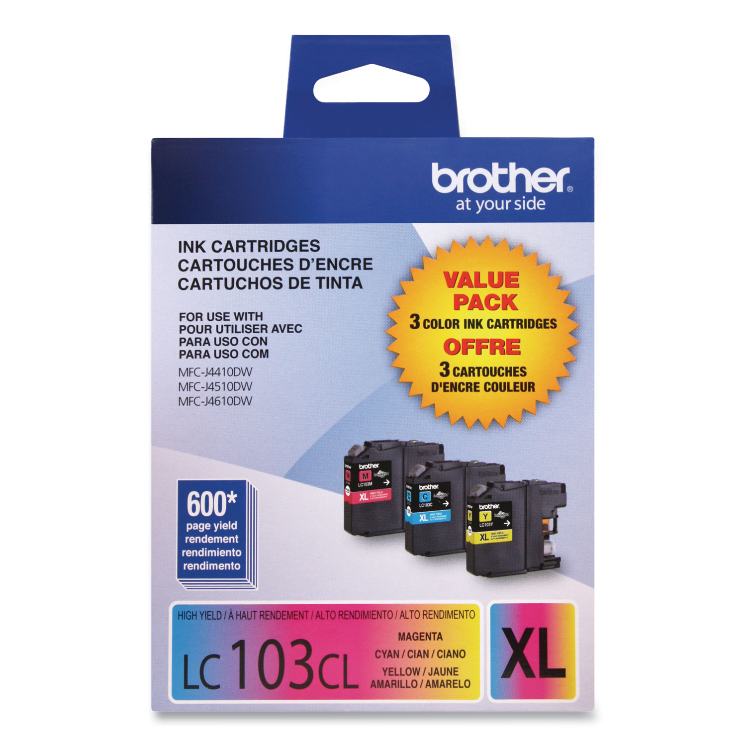 Brother LC1033PKS Innobella High-Yield Ink, 600 Page-Yield, Cyan 