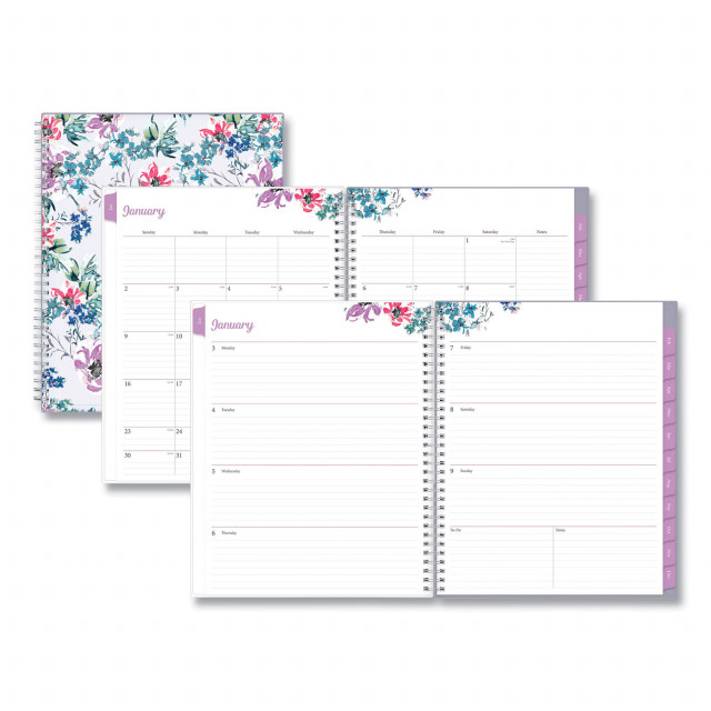 Blue Sky® Laila Create-Your-Own Cover Weekly/Monthly Planner, Wildflower  Artwork, 11 x 8.5, Multicolor Cover, 12-Month (Jan-Dec): 2022