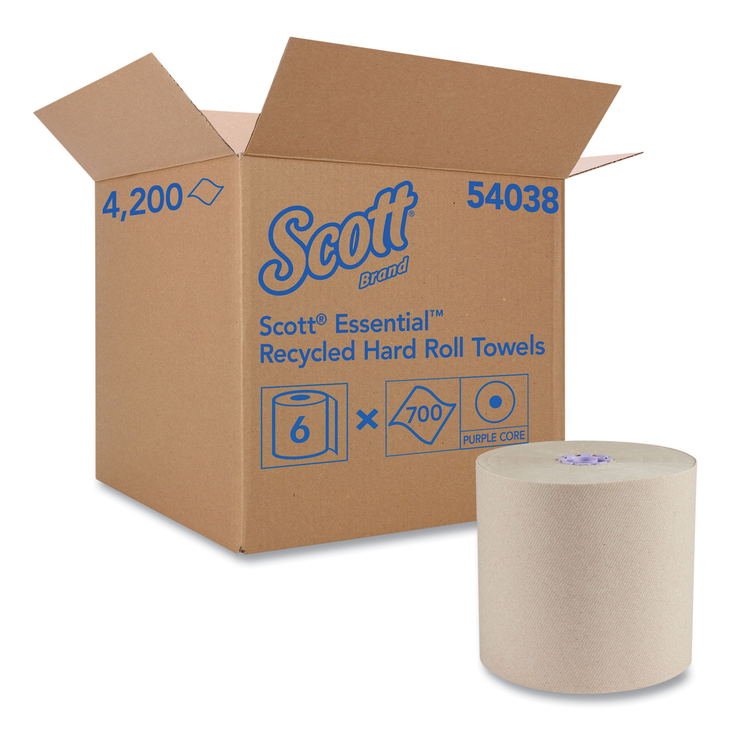 Papier hygiénique standard sans mandrin Scott® Essential 1000' 2 plis –  Distribution Pro-Expert Inc.