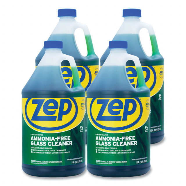 Ammonia-Free Glass Cleaner, Pleasant Scent, 1 gal Bottle, 4/Carton Ammonia-Free Glass Cleaner, Pleasant Scent, 1 gal Bottle, 4/Carton