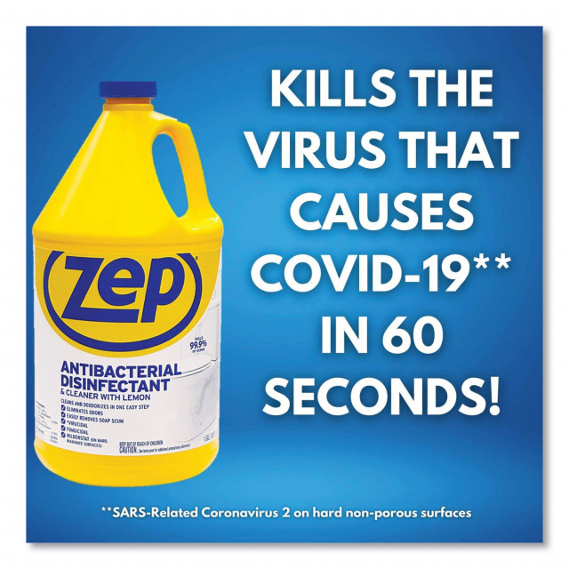 Antibacterial Disinfectant, Lemon Scent, 1 gal, 4/Carton Antibacterial Disinfectant, Lemon Scent, 1 gal, 4/Carton