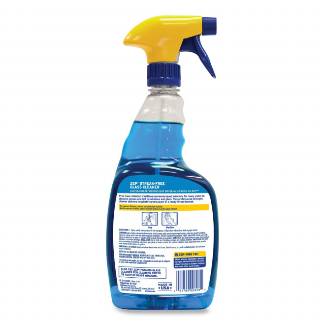 Streak-Free Glass Cleaner, Pleasant Scent, 32 oz Spray Bottle, 12/Carton Streak-Free Glass Cleaner, Pleasant Scent, 32 oz Spray Bottle, 12/Carton